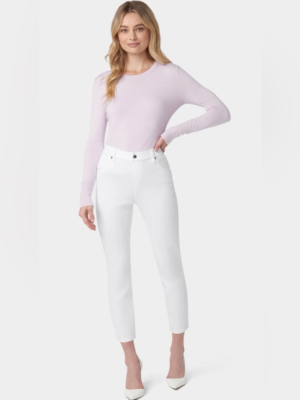 HUE‎ | Ultra Soft Denim High Waist Skimmer Jeans Size L